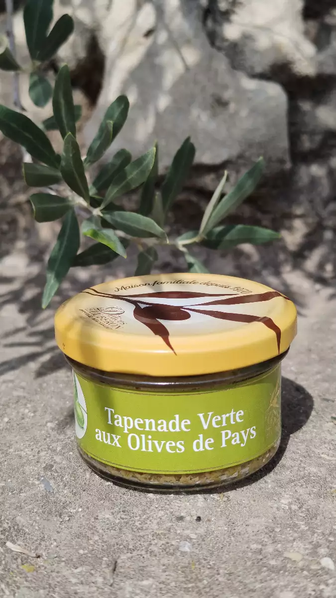 Tapenade verte aux olives de pays 90gr