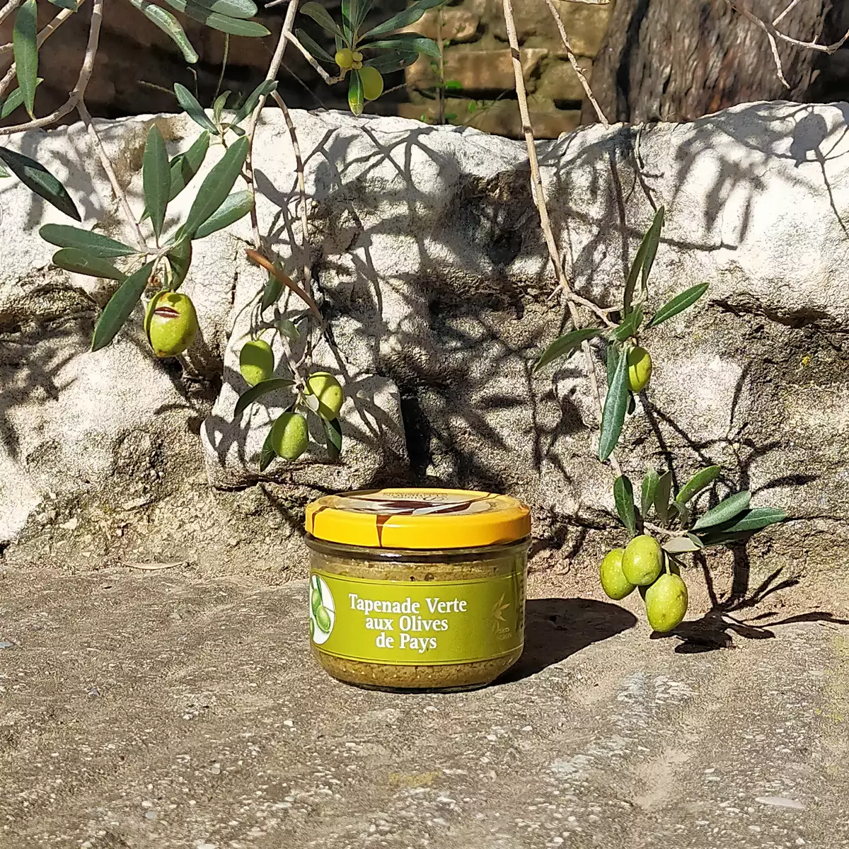 Tapenade verte aux olives de pays 210gr